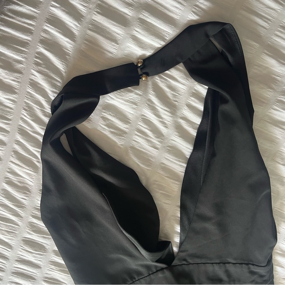 Windsor Black Satin Dress - Picture 7 of 13